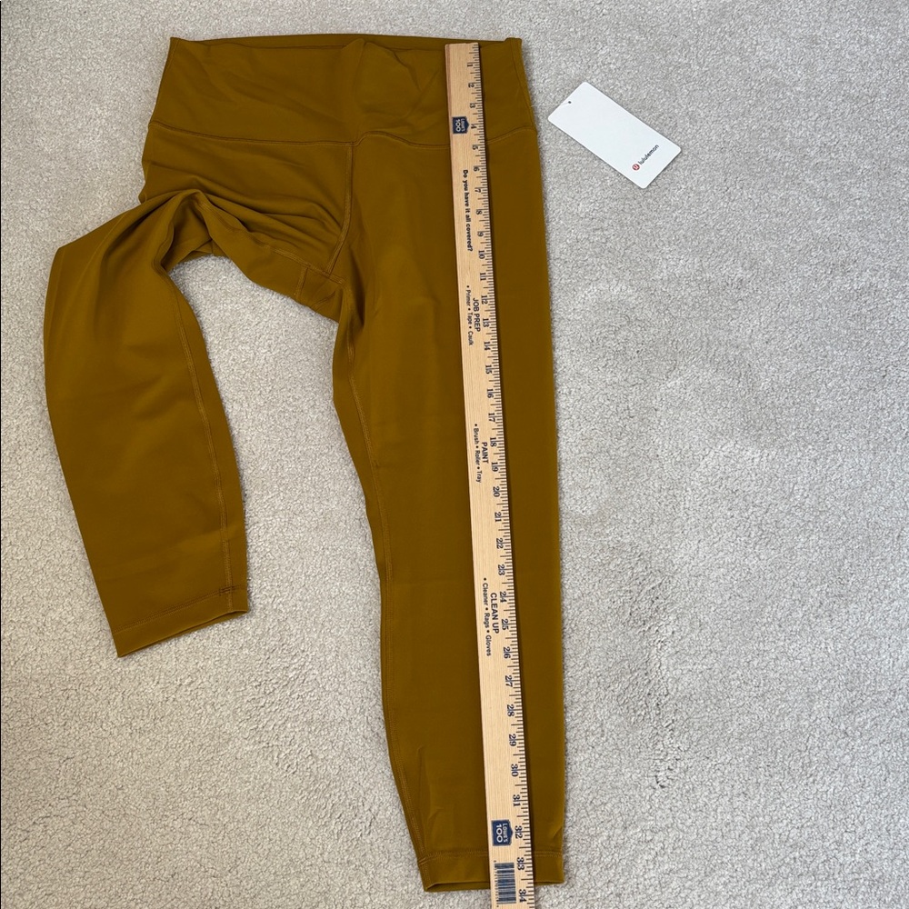 Lululemon Wunder Under Train High Rise 25” Leggings Gold Spice Workout Womens 14 - Picture 14 of 16